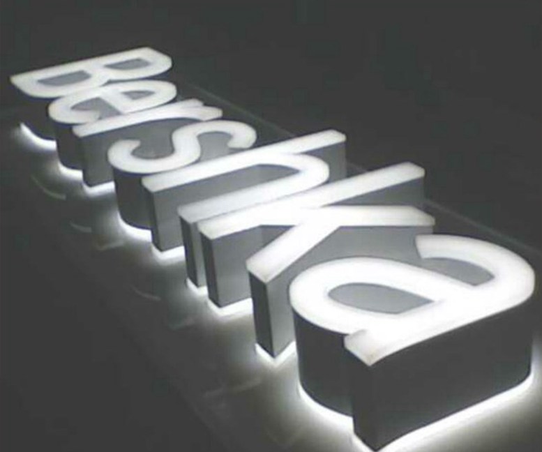 Large Sign Custom Acrylic Frontlit Painted Metal Light Signs 233